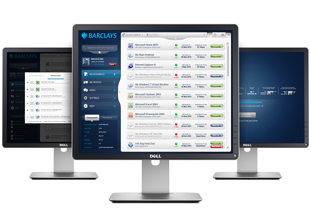 Barclays Web App: UX Design & UI Development